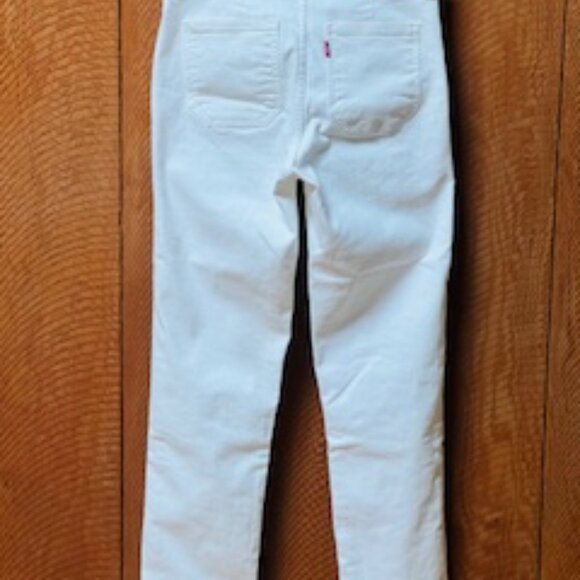 Levi's Tailored 724 HIgh Rise Straight Women's Jeans, Simply White, 27Wx30L, NWT - Picture 6 of 11
